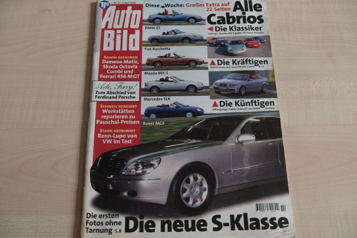 Deckblatt Auto Bild (14/1998)